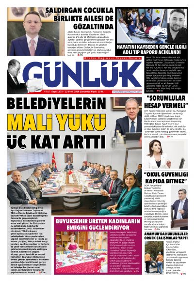 Mersin Günlük Gazetesi 1. Sayfa