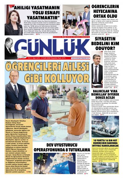 Mersin Günlük Gazetesi 1. Sayfa