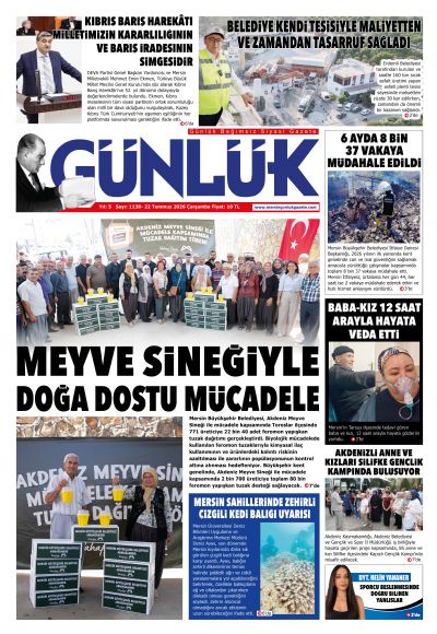 Mersin Günlük Gazetesi 1. Sayfa