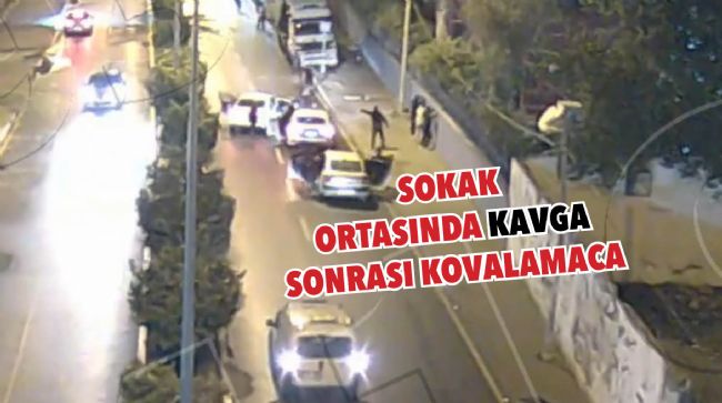 OTOMOBİLLERLE BİRBİRLERİNİ KOVALAYAN 12 ŞÜPHELİ YAKALANDI