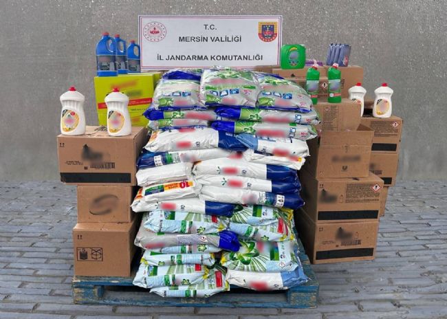 Mersin'de 13 milyonluk sahte deterjan operasyonu: 3 gözaltı