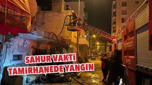 SAHUR VAKTİ ÇIKAN YANGIN PANİK YARATTI