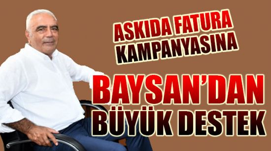 BAYSAN’DAN BÜYÜK DESTEK