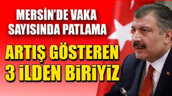 MERSİN’DE VAKA SAYISI ALDI BAŞINI GİDİYOR