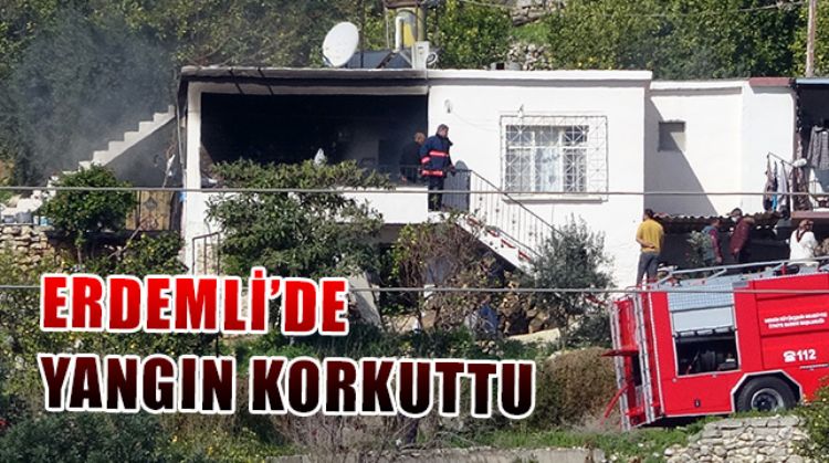 MERSİN’DE MÜSTAKİL EVDE ÇIKAN YANGIN BÜYÜK PANİĞE NEDEN OLDU