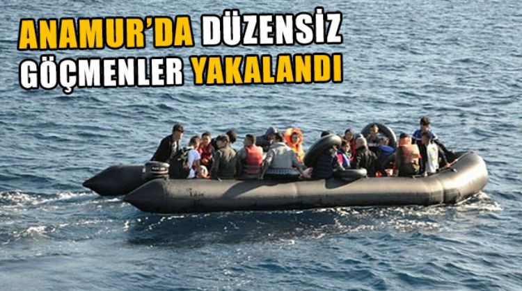 MERSİN AÇIKLARINDA BİR GRUP DÜZENSİZ GÖÇMEN YAKALANDI