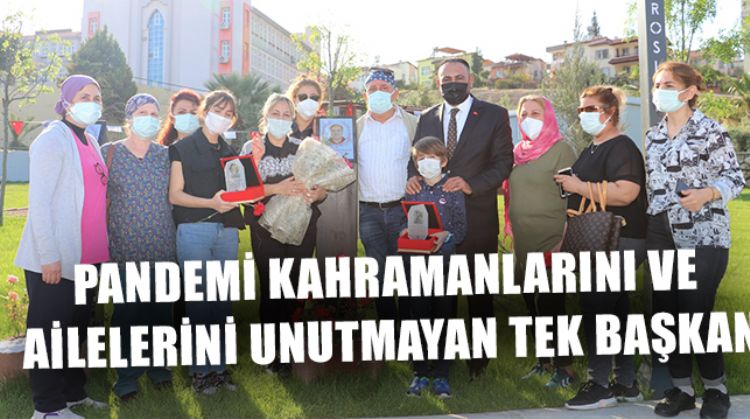 BAŞKAN YILMAZ SAĞLIK KAHRAMANLARININ YANINDA