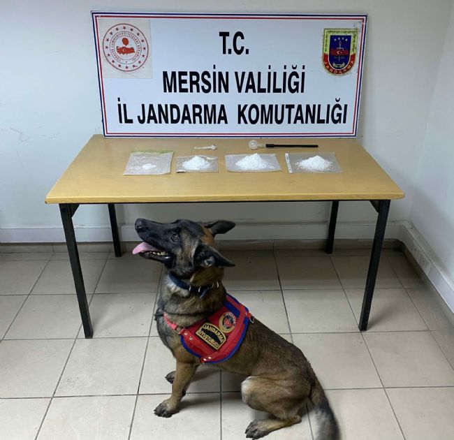 Mersin’de 1 kilo 14 gram metamfetamin ele geçirildi