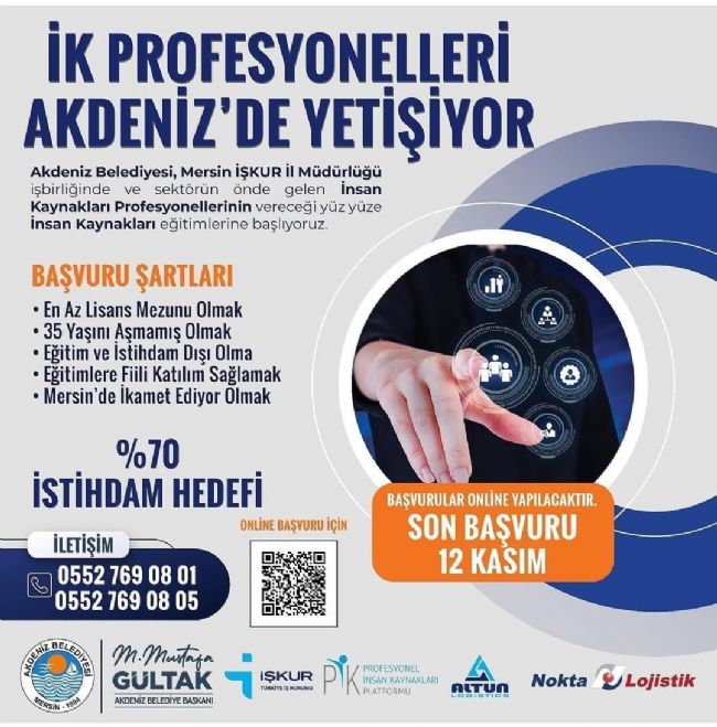 Akdeniz'de insan kaynakları uzmanları eğitimine başvurular devam ediyor