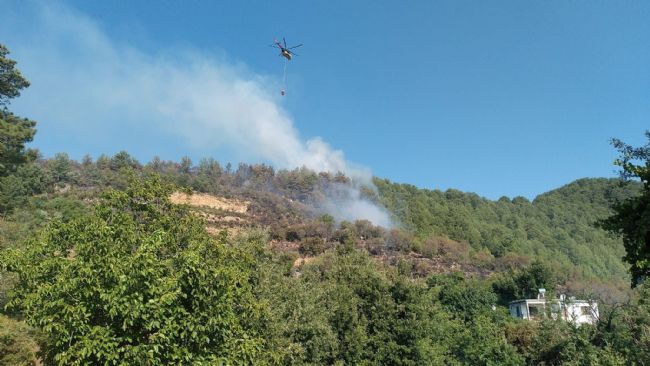 Anamur Karaçukur'daki orman yangını kontrol altına alındı