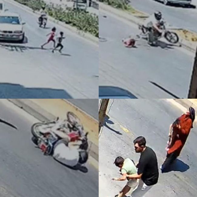 Motosikletlinin çarptığı 2 çocuktan biri öldü