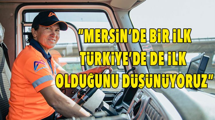 SÜPÜRGE KAMYONUNU SÜRÜYOR