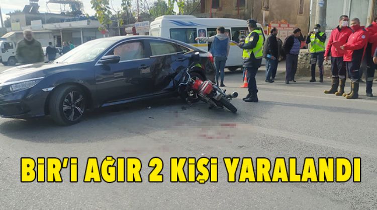 ERDEMLİ’DE MOTOSİKLET KAZASI