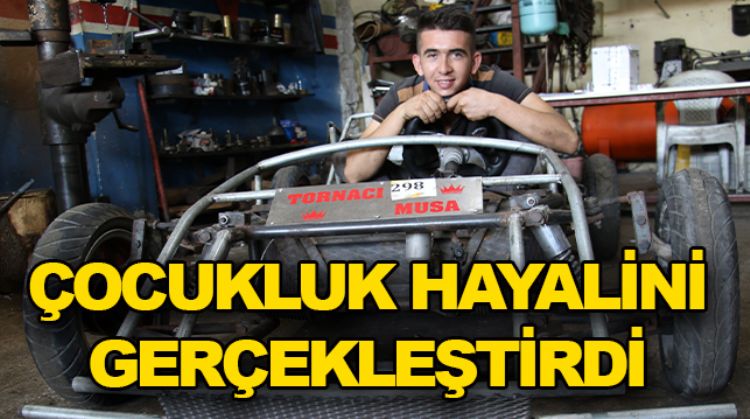 TORNA USTASI GENÇ KENDİ ARABASINI YAPTI