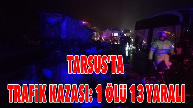 YOLCU OTOBÜSÜ İLE TIR ÇARPIŞTI