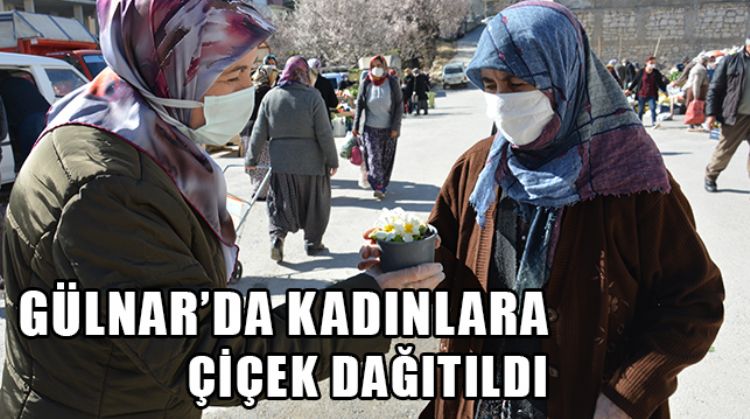 GÜLNAR BELEDİYESİ, 8 MART DÜNYA KADINLAR GÜNÜNÜ ÇİÇEKLERLE KUTLADI