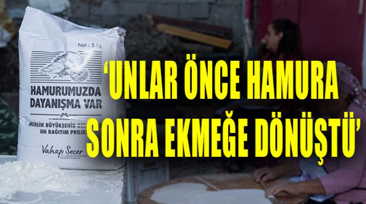 “HAMURUMUZDA DAYANIŞMA VAR” SLOGANIYLA VATANDAŞLARA YARDIM ELİ UZATTILAR