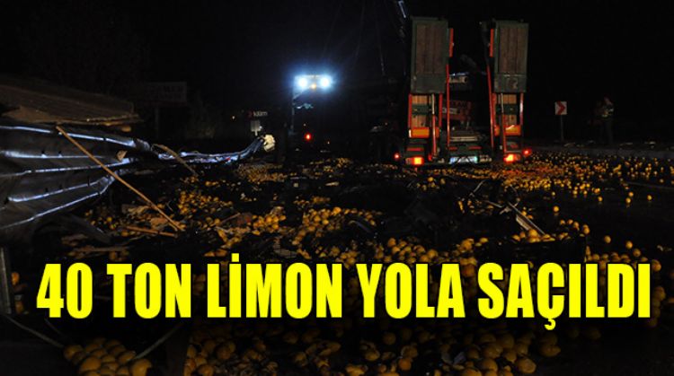 TIR KAMYONA ÇARPTI