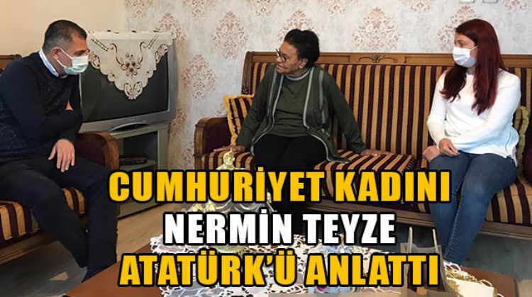 95 YAŞINDAKİ CUMHURİYET KADINI NERMİN AKYOL’A, TARSUS CHP’DEN ZİYARET