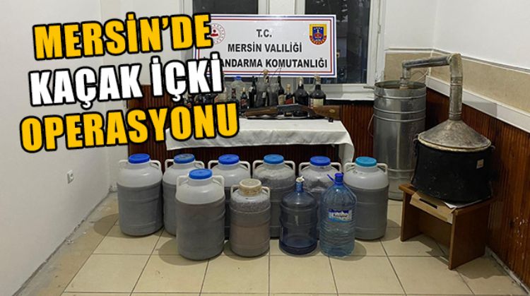 MERSİN’DE DÜZENLENEN OPERASYONLARDA 374 LİTRE KAÇAK İÇKİ ELE GEÇİRİLDİ