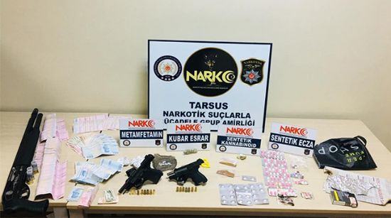 MERSİN’İN TARSUS İLÇESİNDE 2 KİŞİ, YAPILAN UYUŞTURUCU OPERASYONUNDA TUTUKLANDI
