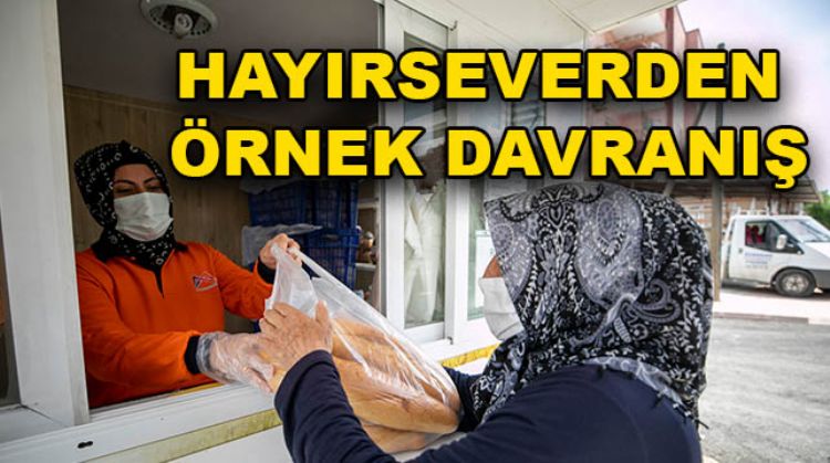 BİR HAYIRSEVER 4 BİN EKMEK DAĞITTIRDI