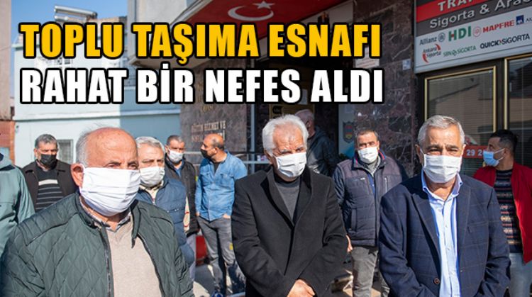 BÜYÜKŞEHİR’İN DESTEĞİ TOPLU TAŞIMA ESNAFINA NEFES ALDIRDI