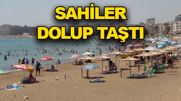 SICAKLIK YÜKSELİNCE HALK DENİZE AKIN ETTİ