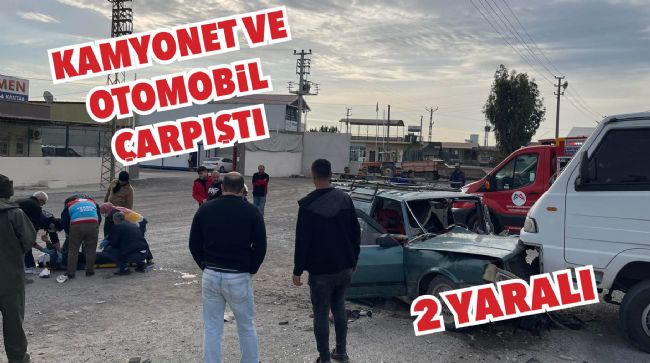MERSİN’DE KAZA; 2 YARALI