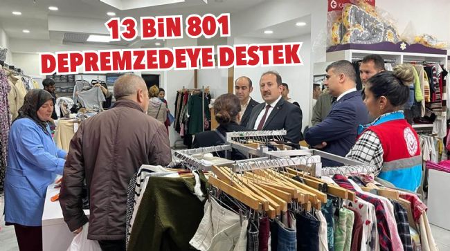 AKDENİZ KAYMAKAMLIĞI, 13 BİN 801 DEPREMZEDEYE DESTEK VERDİ