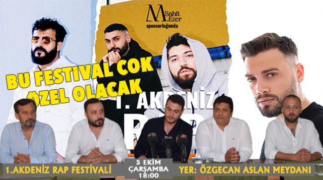 MERSİNLİLER 1.AKDENİZ RAP FESTİVALİ İLE COŞACAK