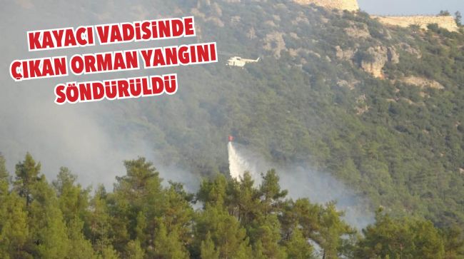 MERSİN’DE DÜNYACA ÜNLÜ VADİDE ÇIKAN YANGIN KONTROL ALTINA ALINDI