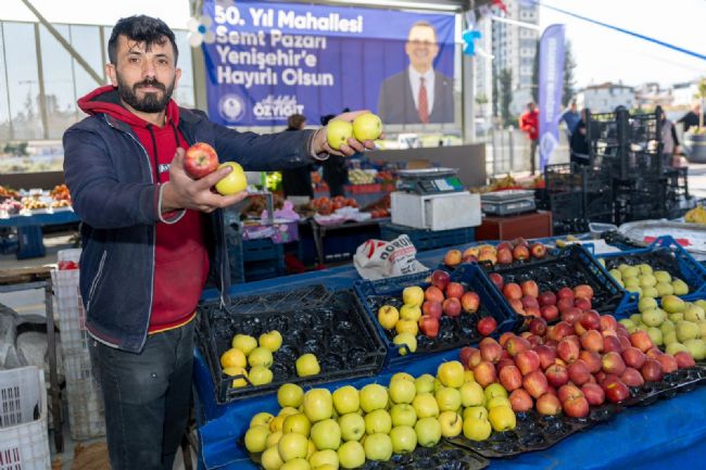 Yenişehir’de Avrupa’ya örnek belediyecilik Yenişehir’de ‘Çevreci Pazar’ açıldı Çocuklar sahaya, anneler pazara