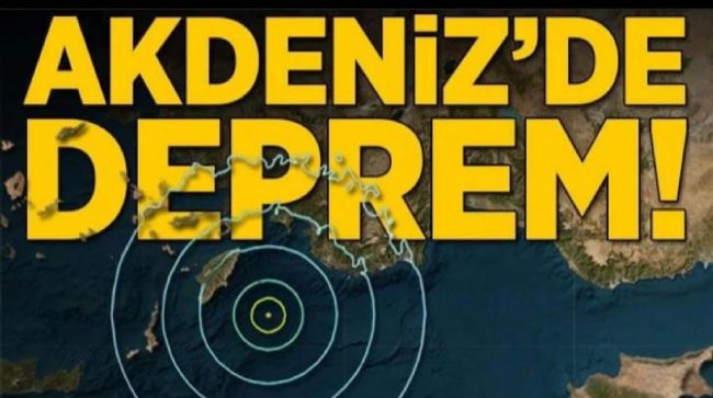 MUĞLA’DAKİ DEPREM MERSİN’DEN DE HİSSEDİLDİ!