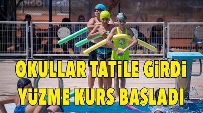 ÜCRETSİZ YÜZME KURSLARI BAŞLADI