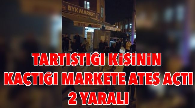 TARTIŞTIĞI KİŞİDEN KAÇTI, MARKETE SIĞINDI