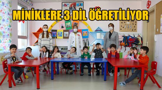 MERSİN İLÇESİ ERDEMLİ’DE AFRİN ŞEHİDİNİN ADINI TAŞIYAN KREŞTE 3 DİLDE EĞİTİM VERİLİYOR