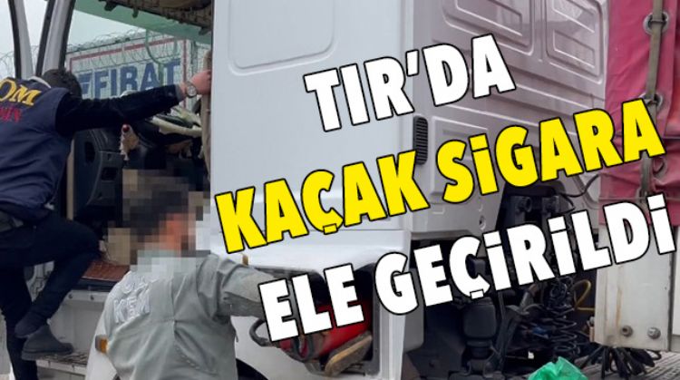 KAÇAK SİGARAYI BÖYLE SAKLIYORMUŞ