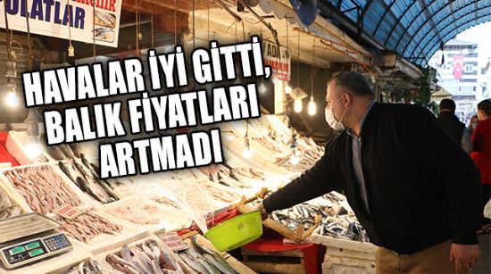 HAVALAR İYİ GİTTİ, BALIK FİYATLARI ARTMADI