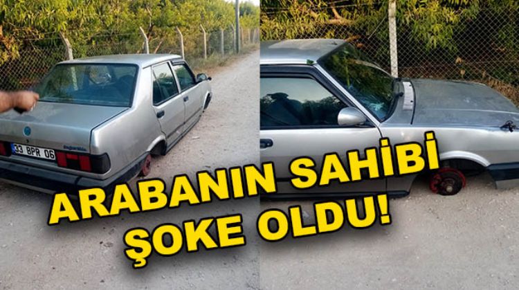 PARÇALARINI ÇALIP BIRAKMIŞLAR