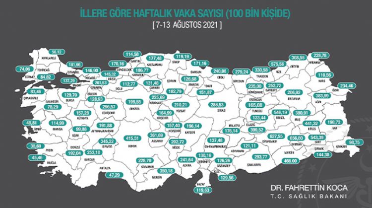 MERSİN’DE KORKUTAN VAKA ARTIŞI