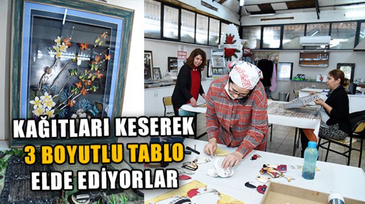 TOROSLAR BELEDİYESİ'NİN KAĞIT RÖLYEF KURSUNA YOĞUN İLGİ