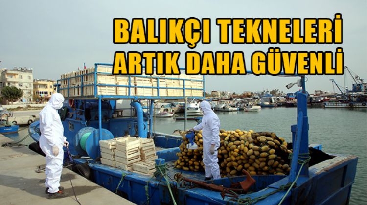 KARADUVAR’DA KORONA VİRÜSLE MÜCADELE KAPSAMINDA BALIKÇI TEKNELERİ DEZENFEKTE EDİLDİ