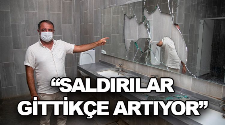 BÜYÜKŞEHİR’İN TUVALETİNE SALDIRI