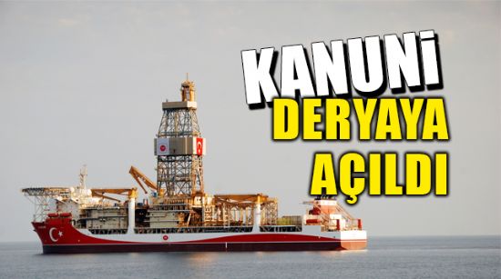 KANUNİ SONDAJ GEMİSİ MERSİN’DEN DEMİR ALDI