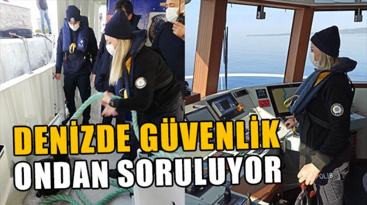 MERSİN'DE KAPTAN KADIN POLİS YELİZ ÇALIŞKAN, GÖRENLERİN TAKDİRİNİ TOPLUYOR