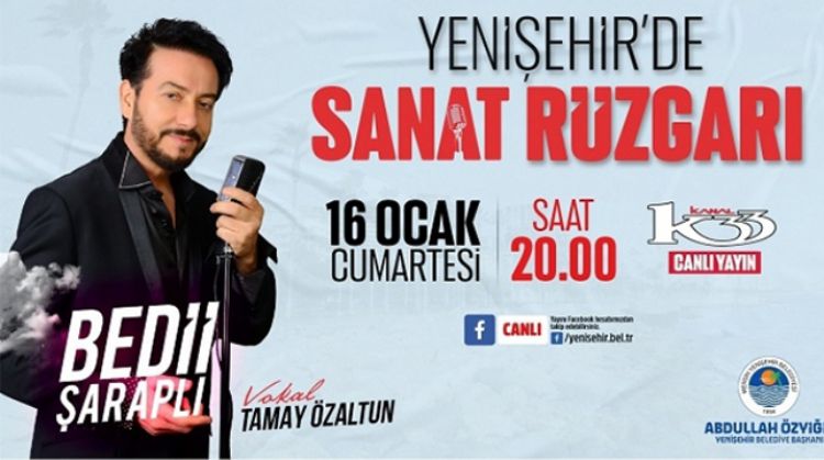 YENİŞEHİR BELEDİYESİ CANLI YAYINLANACAK PROGRAMLA YEREL SANATÇILARA DESTEK VERİYOR