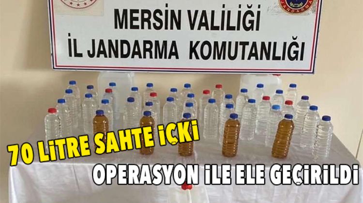 TARSUSTA SAHTE İÇKİ ELE GEÇİRİLDİ
