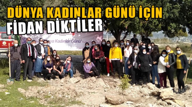 MERSİNLİ KADINLAR 'ÇOCUK HATIRA ORMANI'NA FİDAN DİKTİ