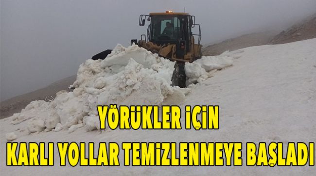 TOROSLAR ZİRVESİ KARLARDAN TEMİZLENİYOR